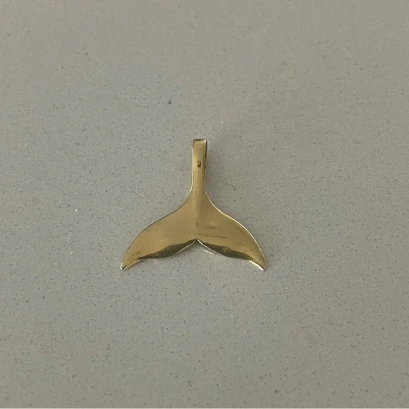 14kt. Yellow Gold Whale Tail Pendant